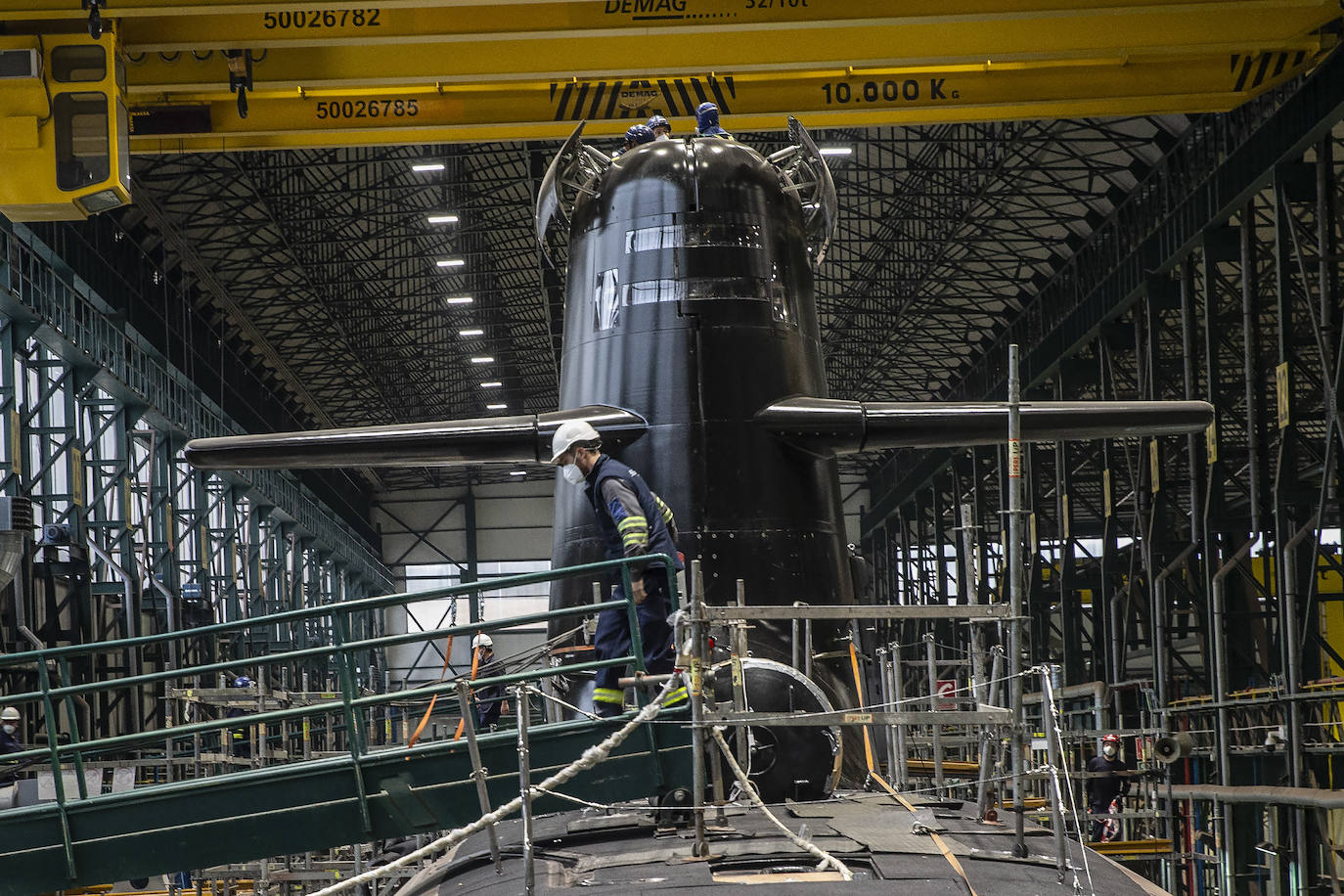 Fotos: El astillero de Navantia en Cartagena termina el submarino &#039;Isaac Peral&#039;