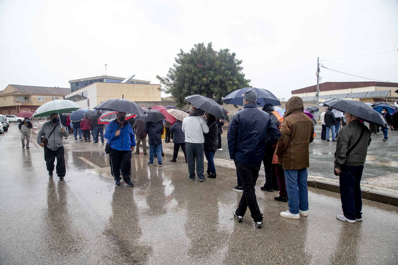 Fotos: La vacunación contra la Covid-19 congrega a 4.000 personas en el pabellón de Torre Pacheco