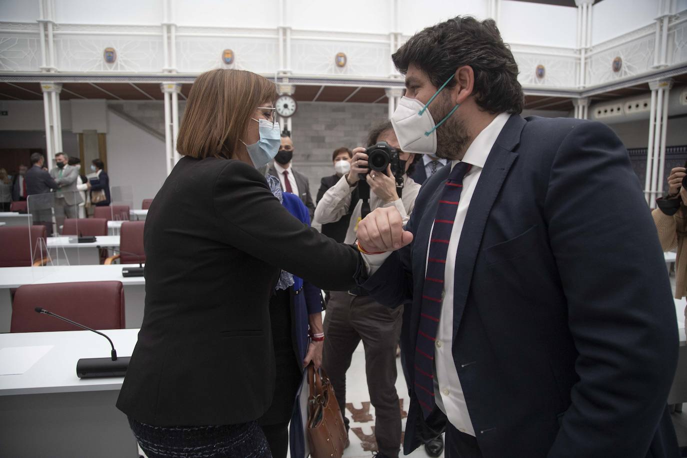 Fotos: Fernando López Miras comparecen en el pleno de la Asamblea Regional