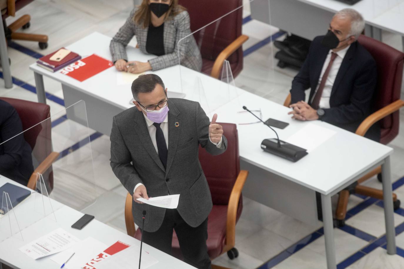 Fotos: Fernando López Miras comparecen en el pleno de la Asamblea Regional