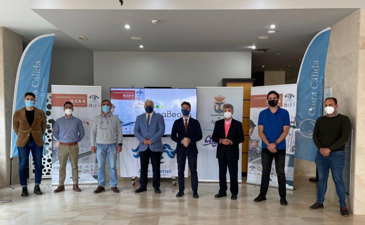 Presentación de la regata en Águilas, este jueves.