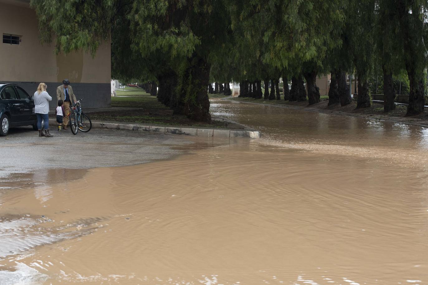Fotos: Calles anegadas por la lluvia en la diputación cartagenera de La Aljorra
