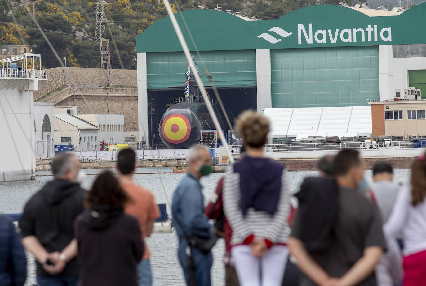 Fotos: Los Reyes asisten al acto de la puesta a flote del submarino &#039;Isaac Peral&#039; en Cartagena