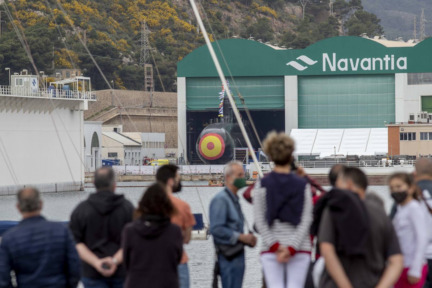 Fotos: Los Reyes asisten al acto de la puesta a flote del submarino &#039;Isaac Peral&#039; en Cartagena