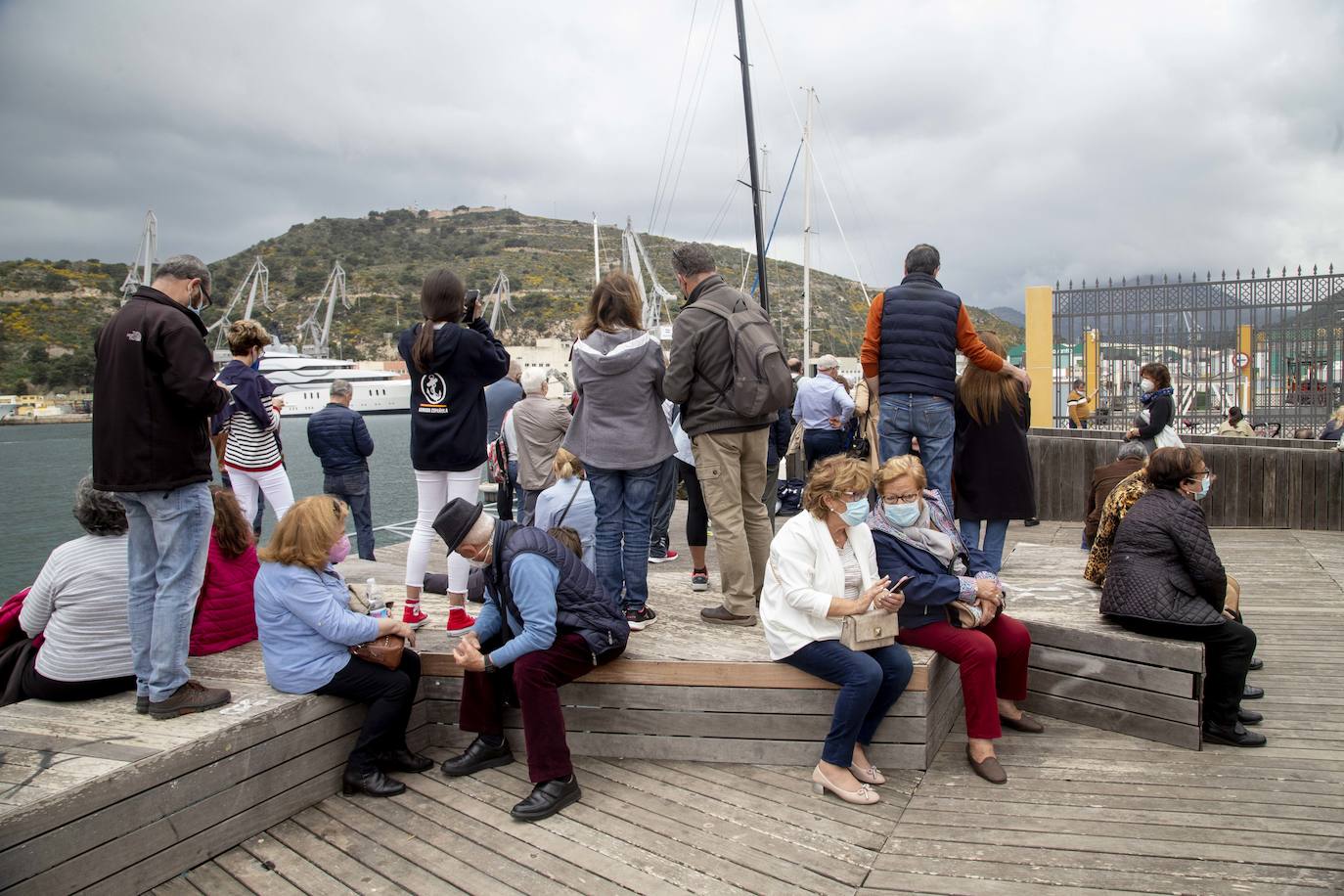 Fotos: Los Reyes asisten al acto de la puesta a flote del submarino &#039;Isaac Peral&#039; en Cartagena