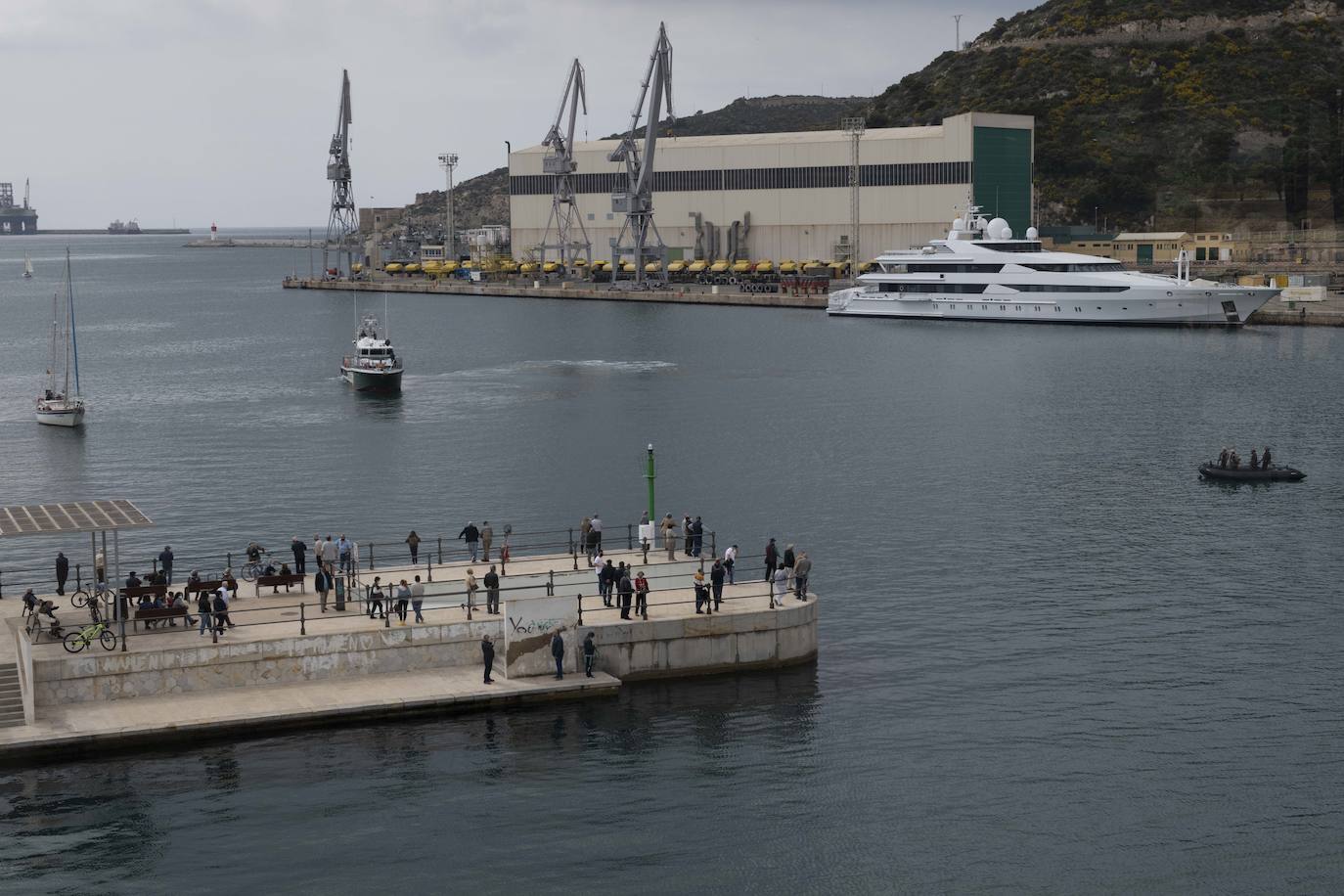 Fotos: Los Reyes asisten al acto de la puesta a flote del submarino &#039;Isaac Peral&#039; en Cartagena