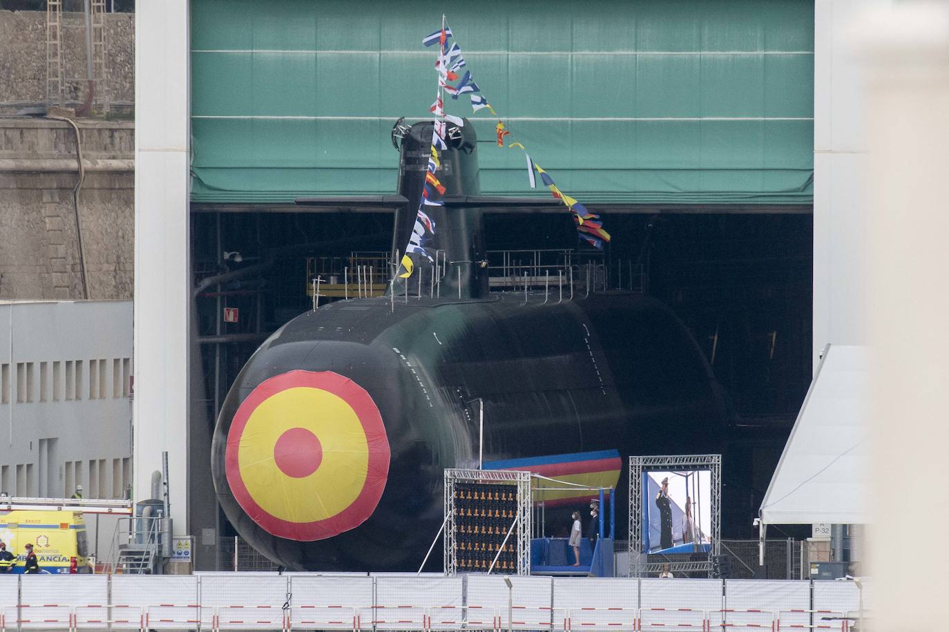 Fotos: Los Reyes asisten al acto de la puesta a flote del submarino &#039;Isaac Peral&#039; en Cartagena