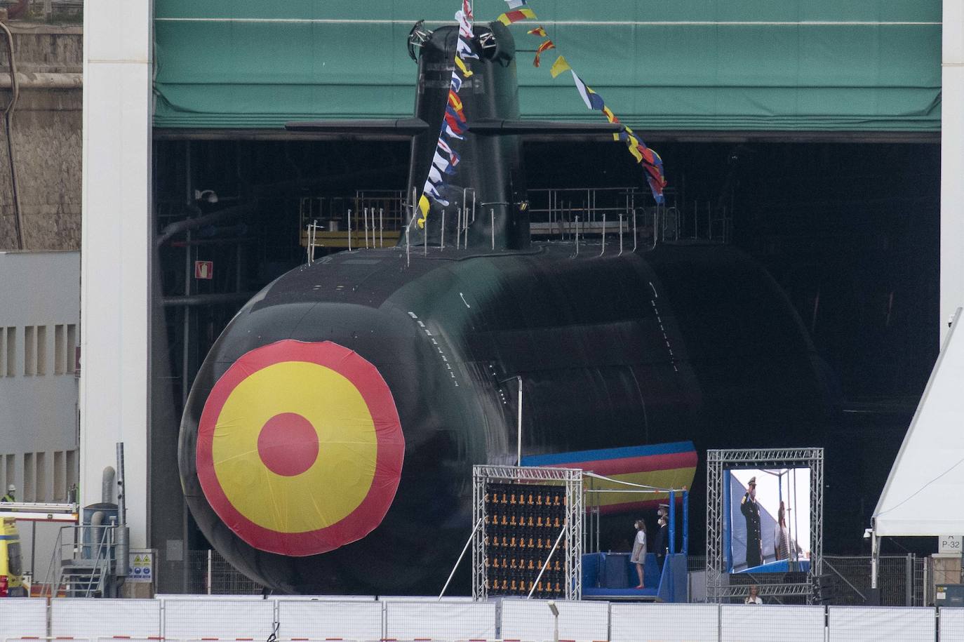 Fotos: Los Reyes asisten al acto de la puesta a flote del submarino &#039;Isaac Peral&#039; en Cartagena