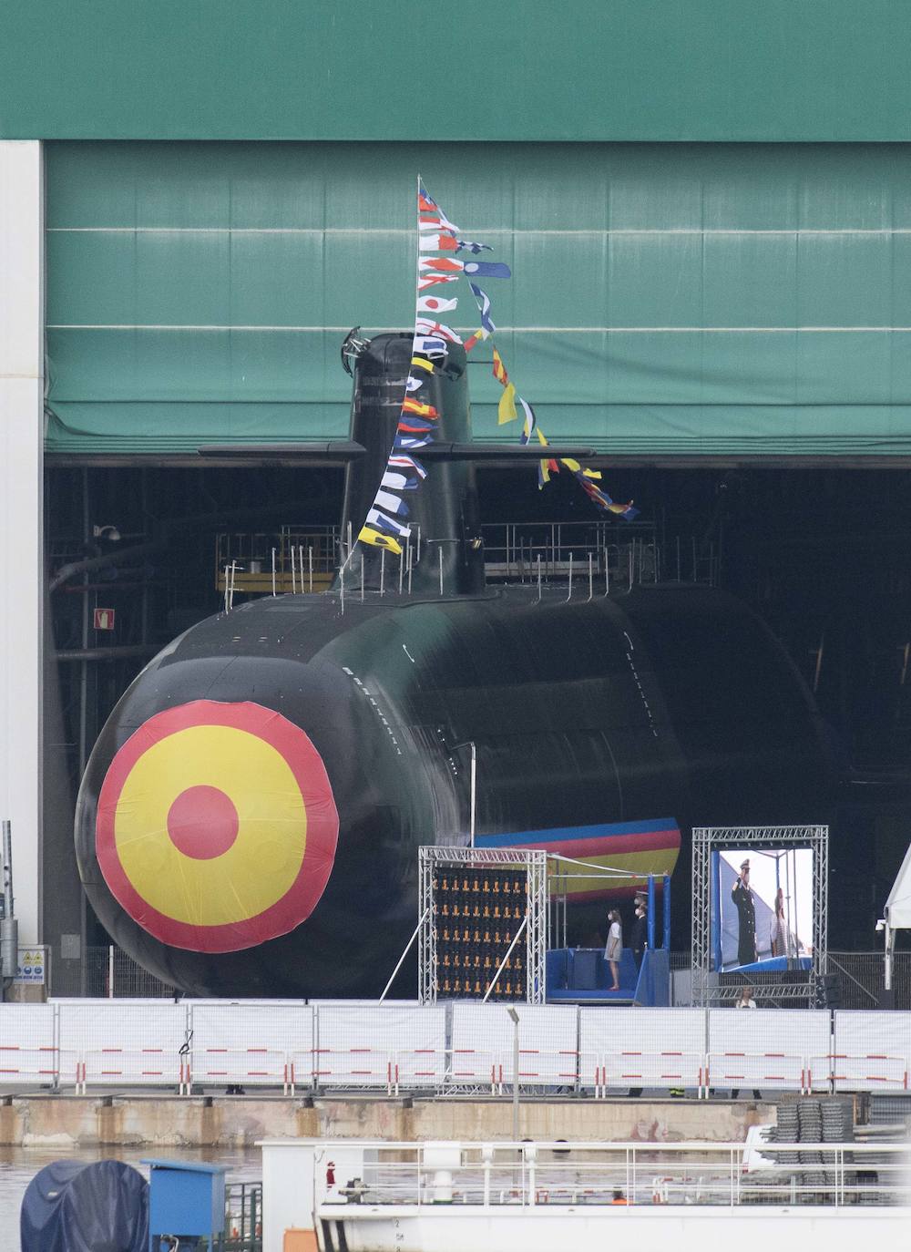 Fotos: Los Reyes asisten al acto de la puesta a flote del submarino &#039;Isaac Peral&#039; en Cartagena