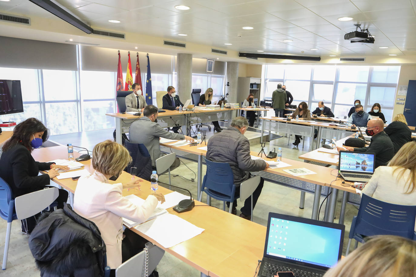 Fotos: PSOE y PP se unen en el Pleno de Lorca en defensa del Trasvase Tajo-Segura