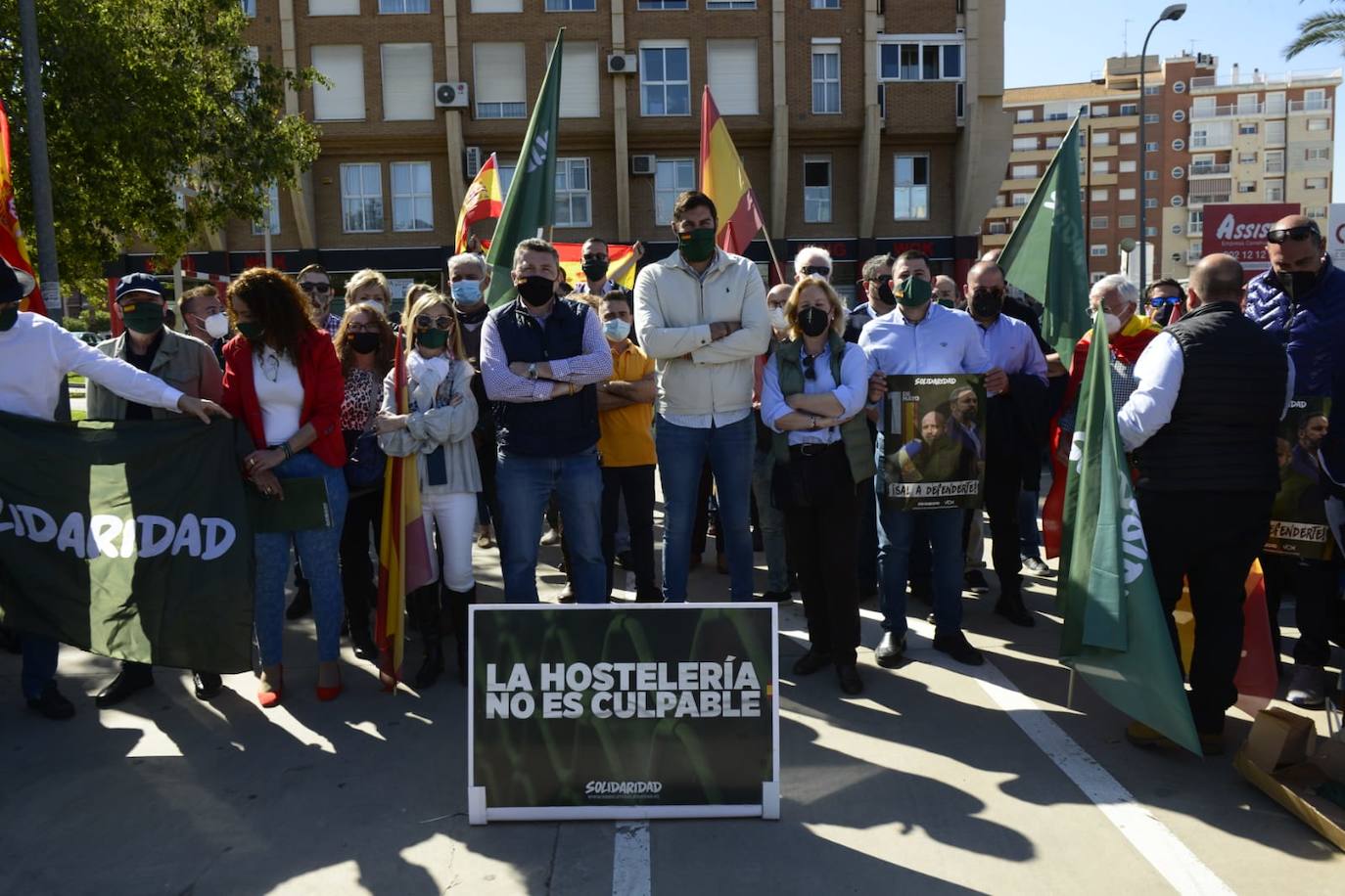 Fotos: Manifestación de Vox y el sindicato Solidaridad &quot;en defensa de los trabajadores&quot;, este sábado en Murcia