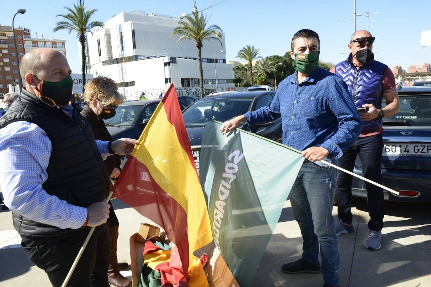 Fotos: Manifestación de Vox y el sindicato Solidaridad &quot;en defensa de los trabajadores&quot;, este sábado en Murcia