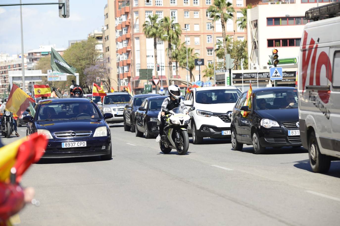 Fotos: Manifestación de Vox y el sindicato Solidaridad &quot;en defensa de los trabajadores&quot;, este sábado en Murcia