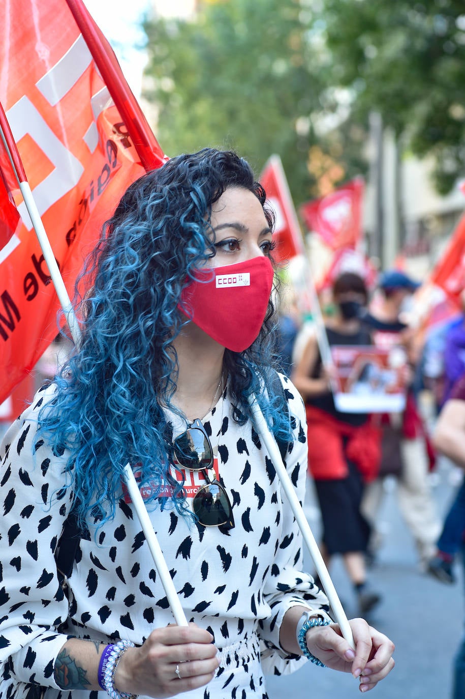 Fotos: Manifestación del Primero de Mayo en Murcia