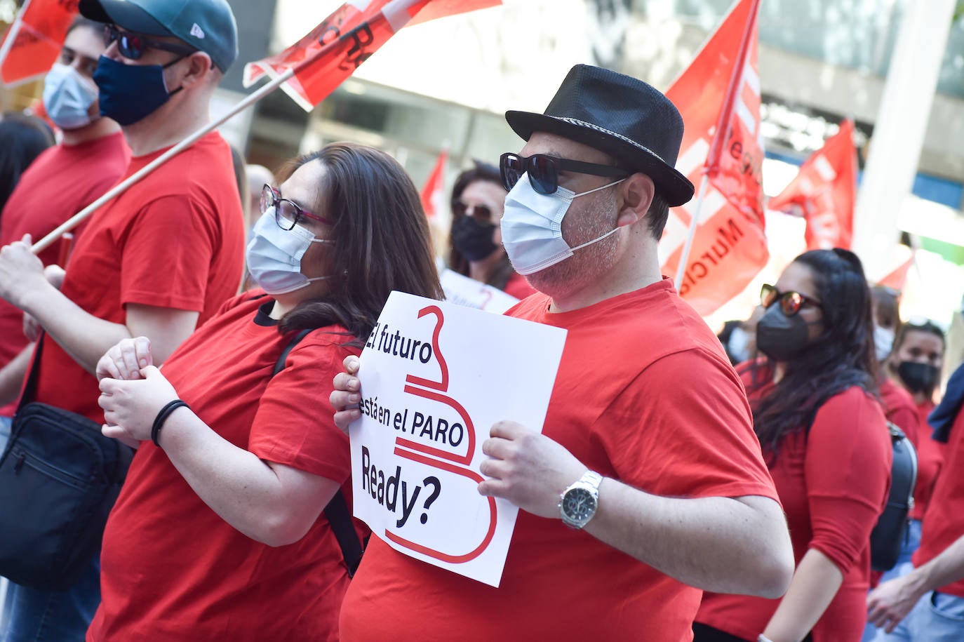 Fotos: Manifestación del Primero de Mayo en Murcia