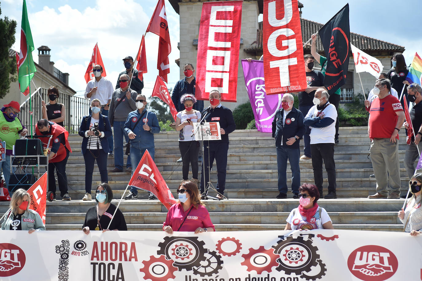 Fotos: Manifestación del Primero de Mayo en Murcia