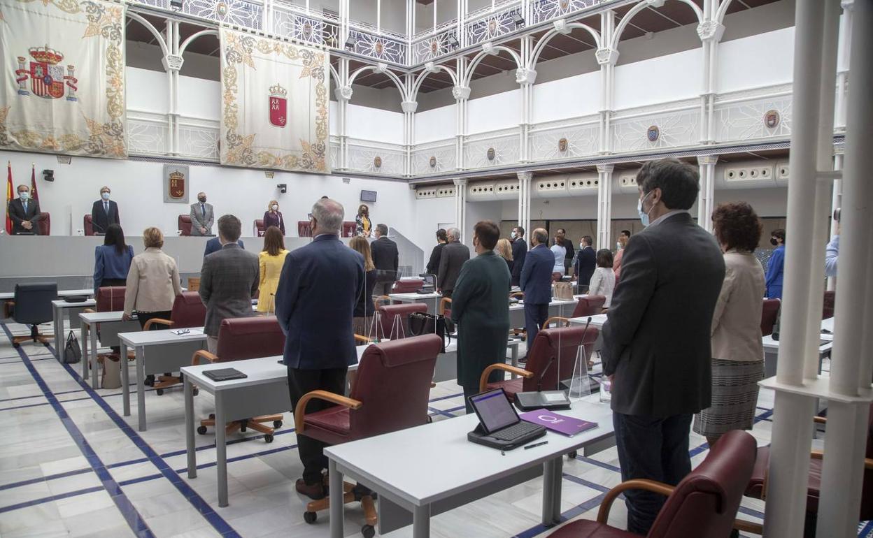 Imagen de archivo del Pleno en la Asamblea Regional.