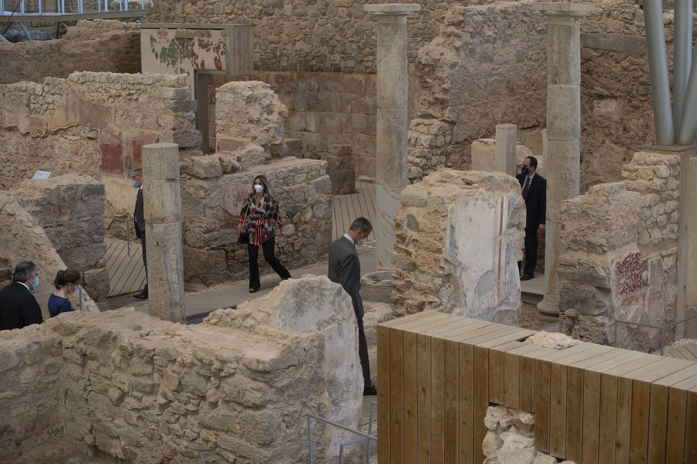 Fotos: El Rey Felipe VI inaugura el Museo del Foro Romano de Cartagena, en imágenes
