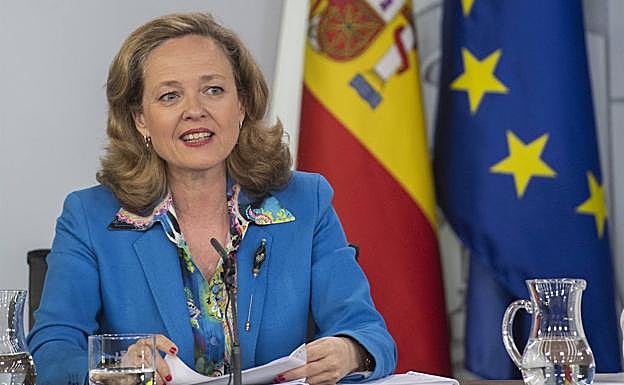 La vicepresidenta económica, Nadia Calviño. 