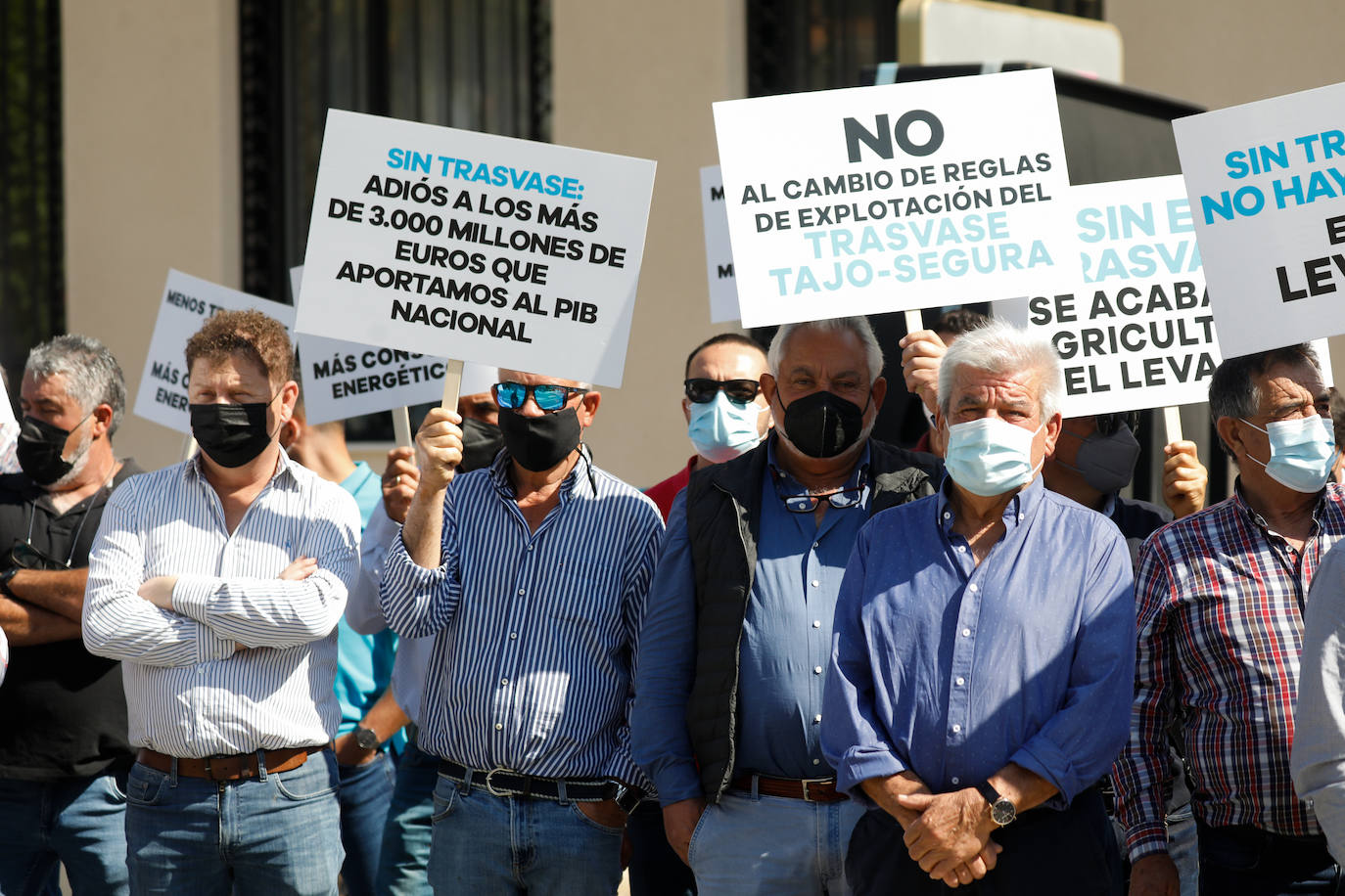 Fotos: Protesta del Sindicato Central de Regantes del Acueducto Tajo-Segura