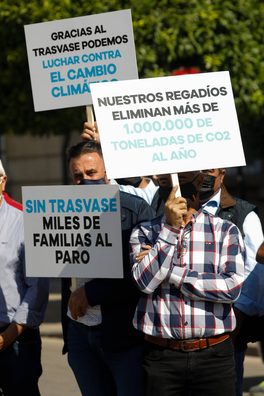Fotos: Protesta del Sindicato Central de Regantes del Acueducto Tajo-Segura