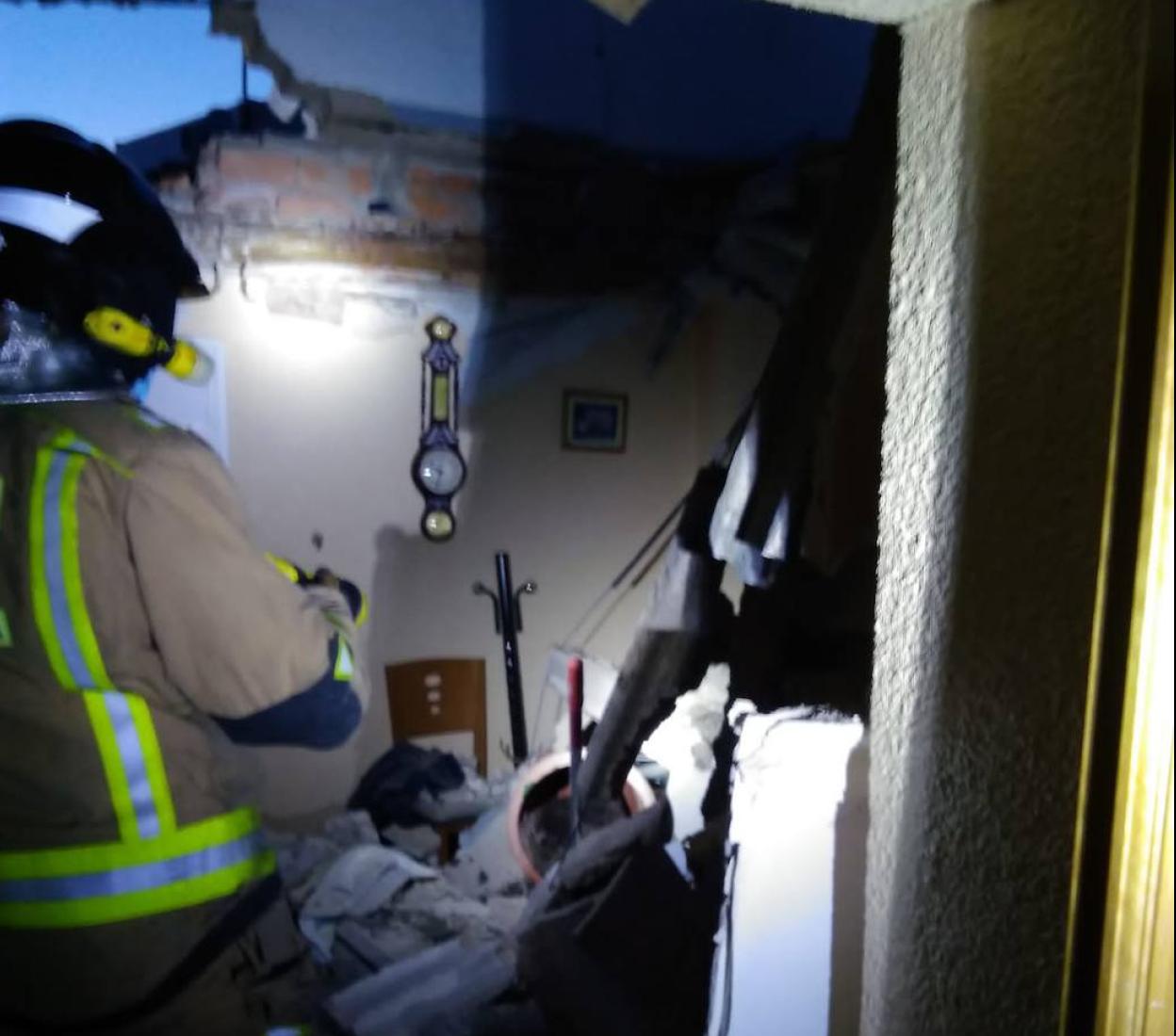 Estado de la terraza tras el suceso.