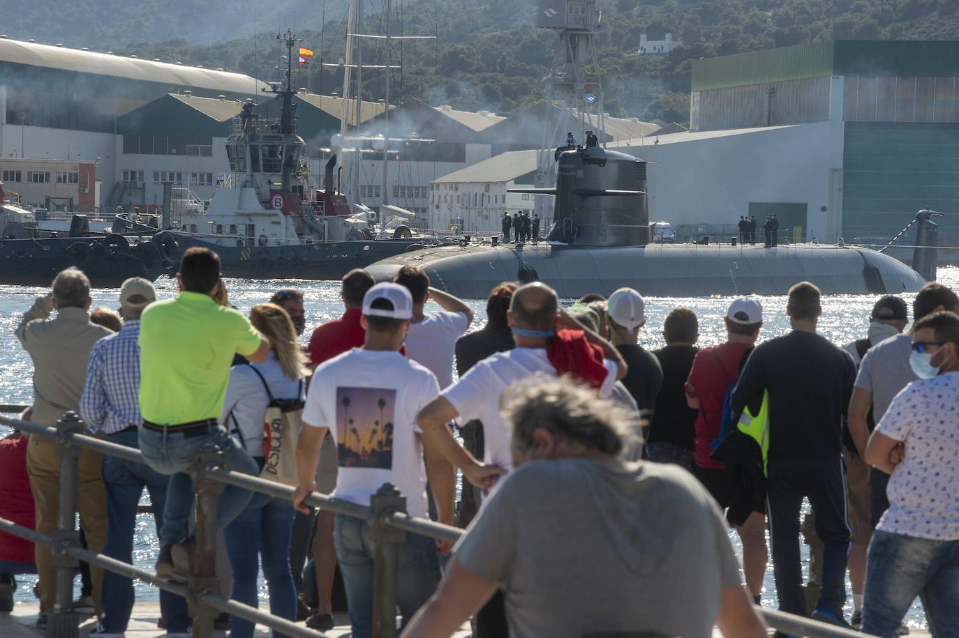 Fotos: El submarino &#039;Isaac Peral&#039; supera las primeras prubas de soplado