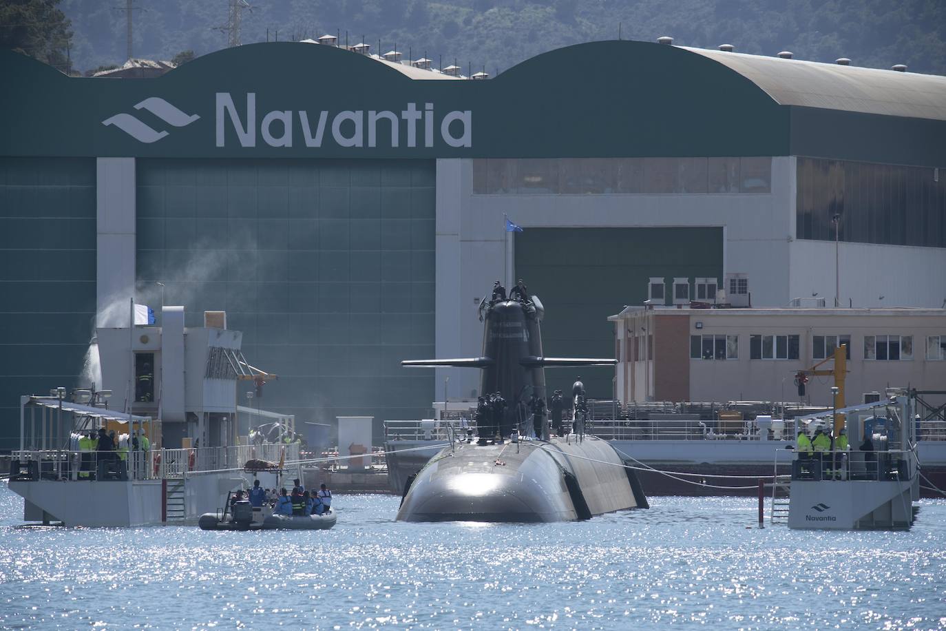 Fotos: El submarino &#039;Isaac Peral&#039; supera las primeras prubas de soplado