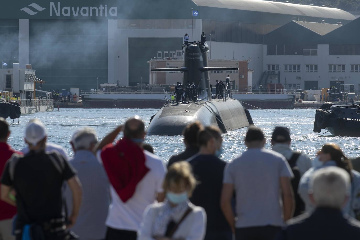 Fotos: El submarino &#039;Isaac Peral&#039; supera las primeras prubas de soplado