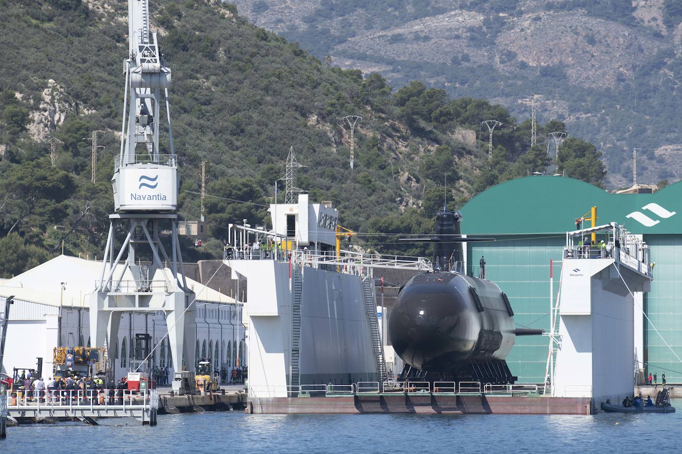 Fotos: El submarino &#039;Isaac Peral&#039; supera las primeras prubas de soplado