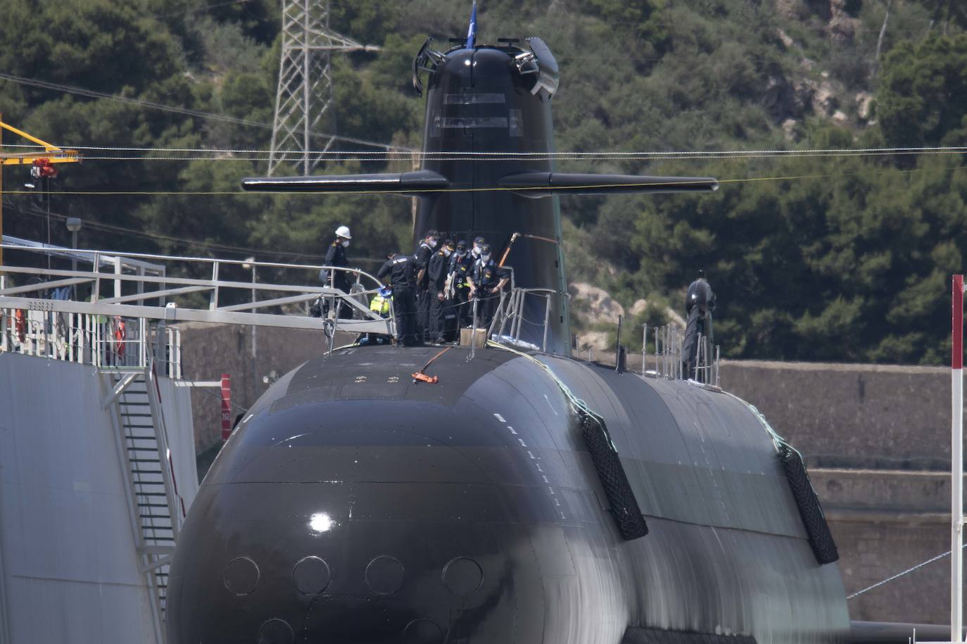 Fotos: El submarino &#039;Isaac Peral&#039; supera las primeras prubas de soplado