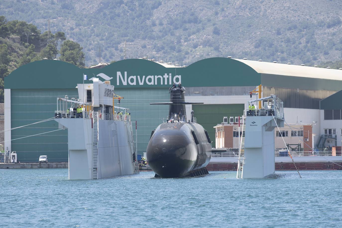 Fotos: El submarino &#039;Isaac Peral&#039; supera las primeras prubas de soplado