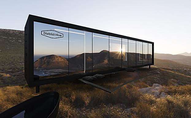 Hotel autónomo instalado en Gorafe. 