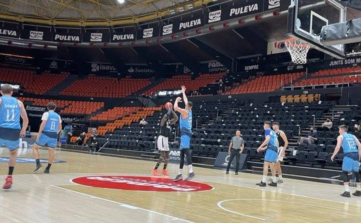 Mansour Kasse, este viernes, en el partido contra el filial del Estudiantes. 