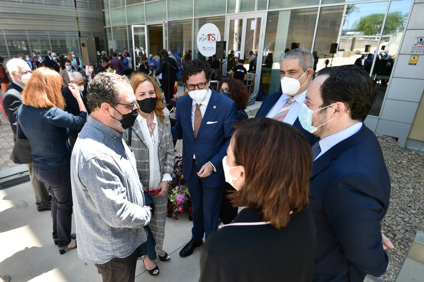 Fotos: Homenaje póstumo a la magistrada María Poza en la Ciudad de la Justicia de Murcia