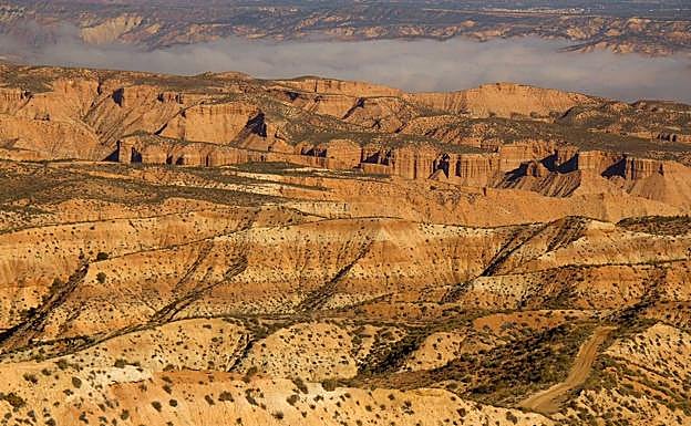 Desierto de Gorafe, popularmente Los Coloraos, en Granada.