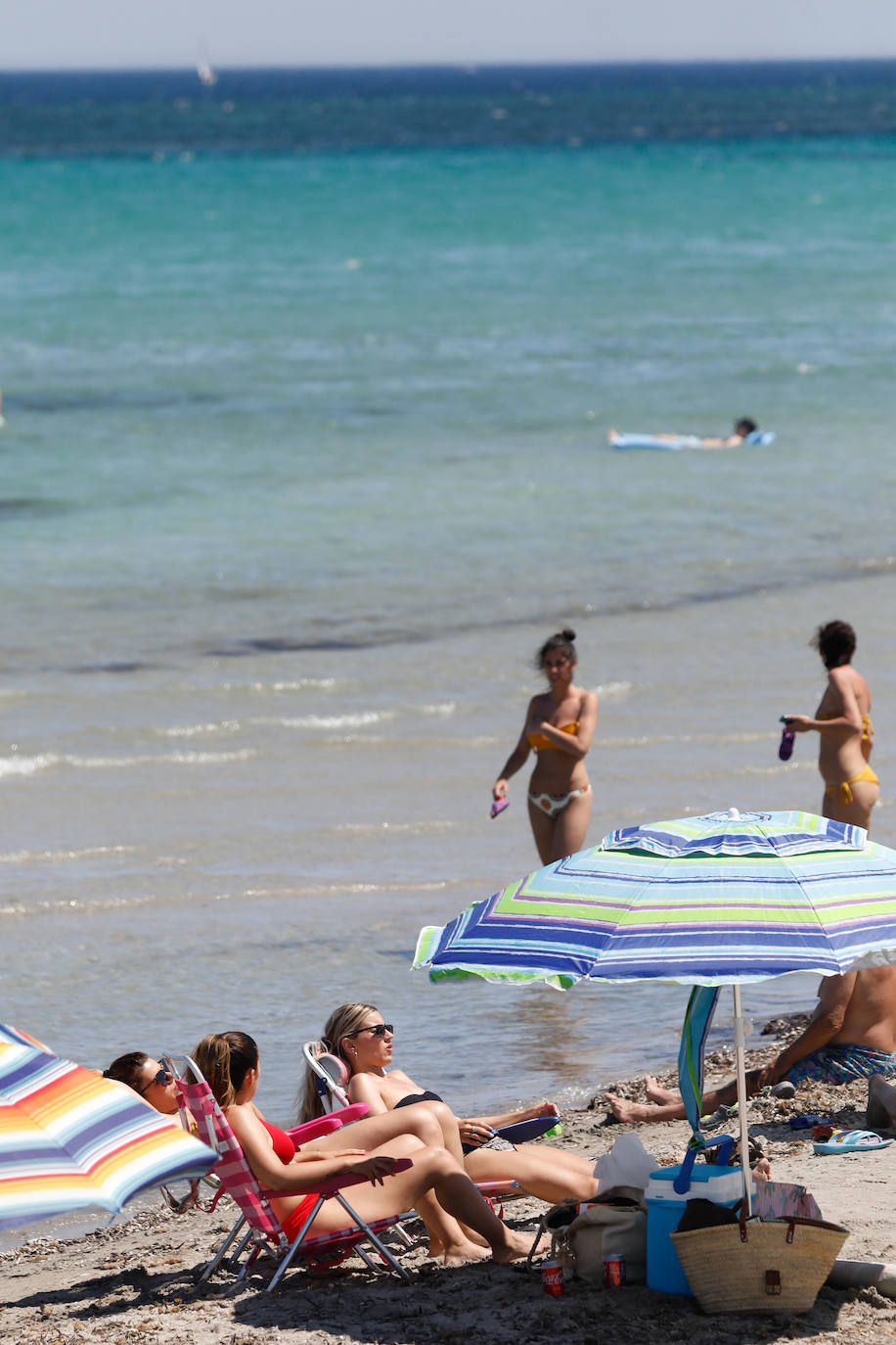 Fotos: Las playas de la Región se llenan el primer fin de semana sin estado de alarma