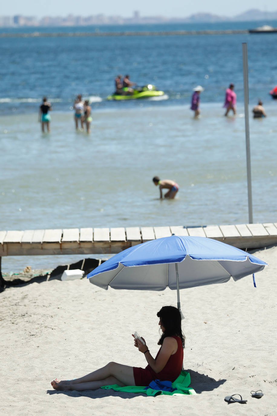 Fotos: Las playas de la Región se llenan el primer fin de semana sin estado de alarma