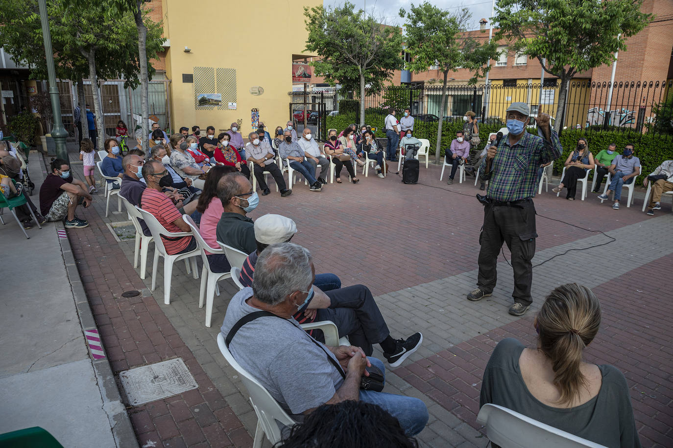 Fotos: Vecinos de la zona oeste de Cartagena se oponen a la instalación de una planta fotovoltaica