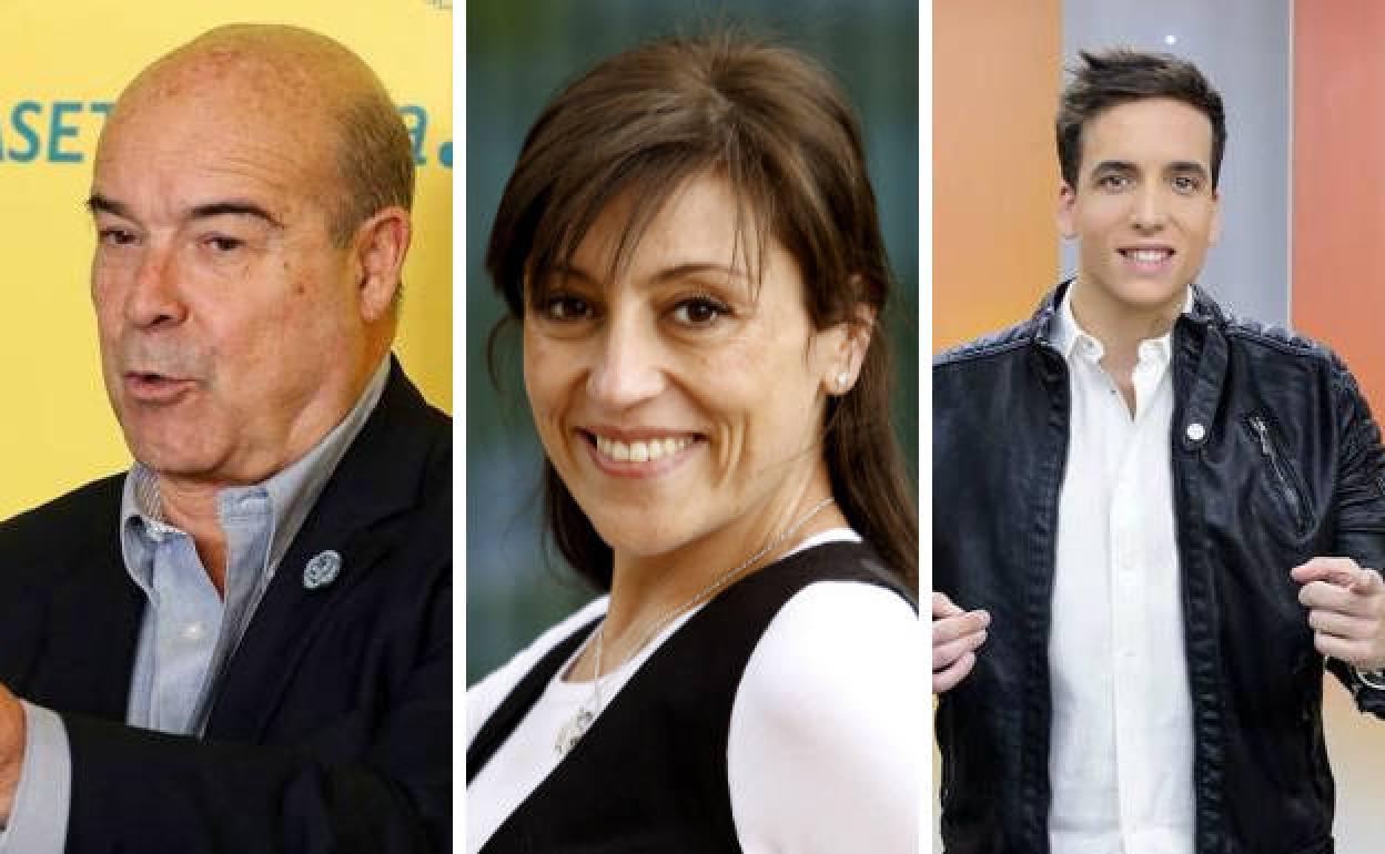 Antonio Resines, Pepa Aniorte y Xuso Jones. 