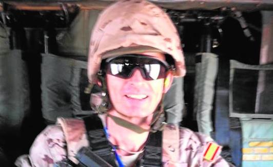 Ernesto Zarco, en un desplazamiento por Afganistán, en 2013.