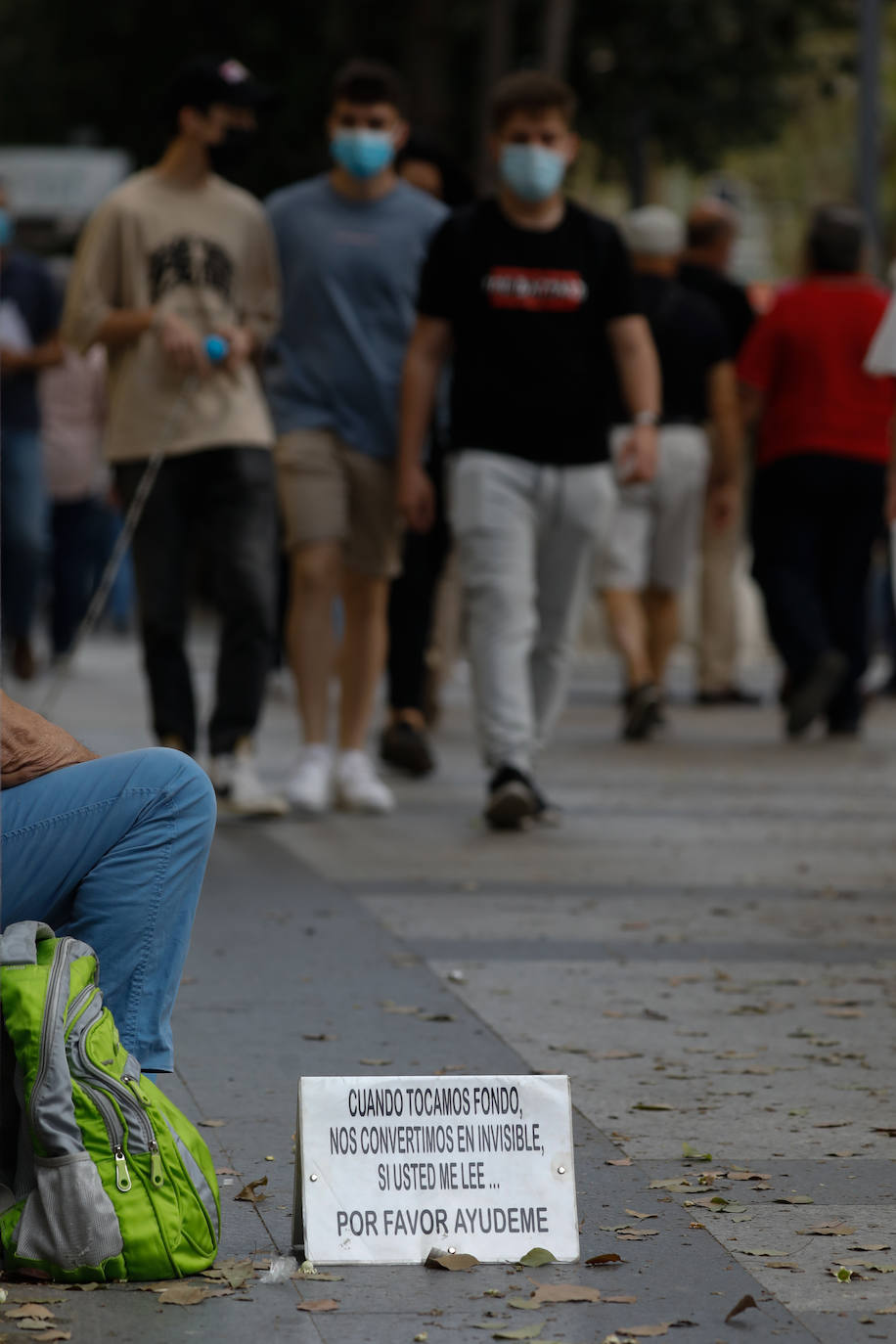 Fotos: Los sintecho proliferan en el centro de Murcia atraídos por el buen tiempo y la oferta laboral agrícola