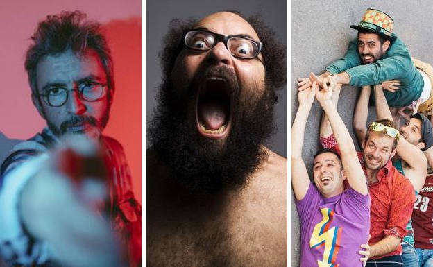 Xoel López, Ignatius Farray y La Pegatina. 