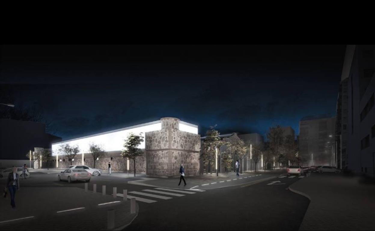 Representación virtual del proyecto de Ballesta de la Cárcel Vieja de Murcia.