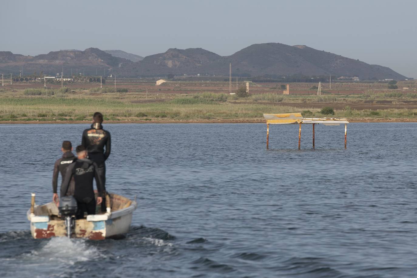Fotos: Limpieza de residuos en el fondo del Mar Menor