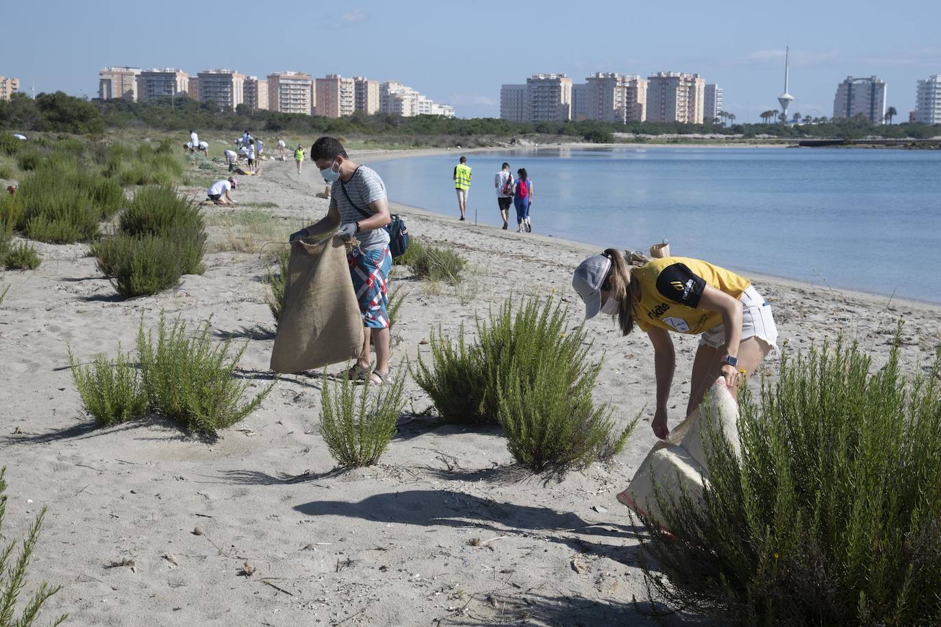 Fotos: Los voluntarios retiran 260 kilos de basura del Estacio