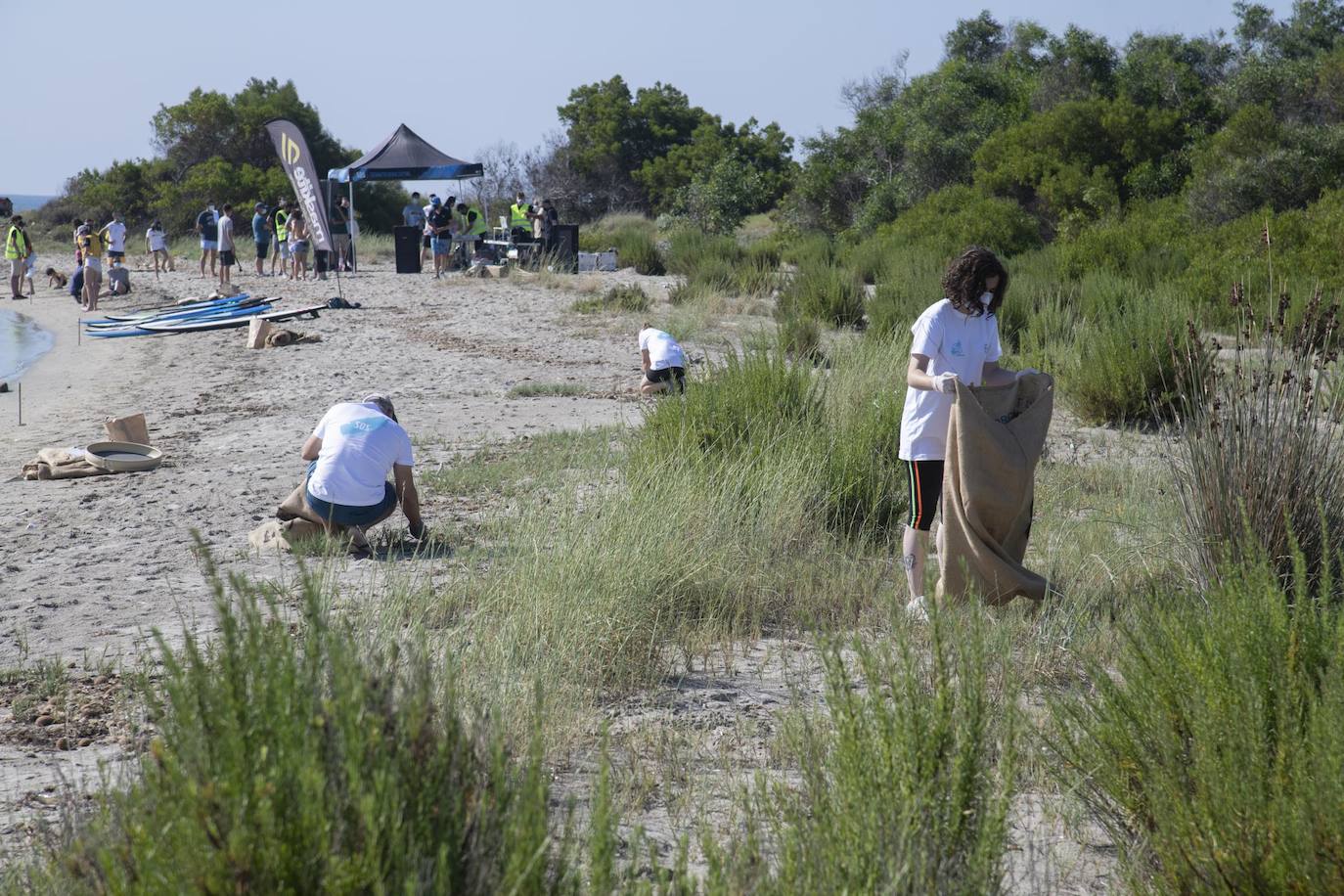Fotos: Los voluntarios retiran 260 kilos de basura del Estacio