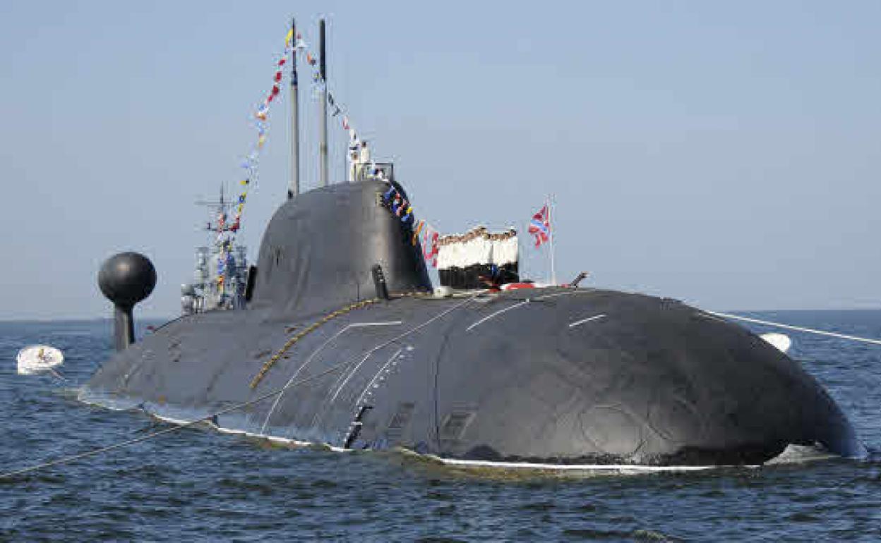 Tripulación de un submarino nuclear ruso 