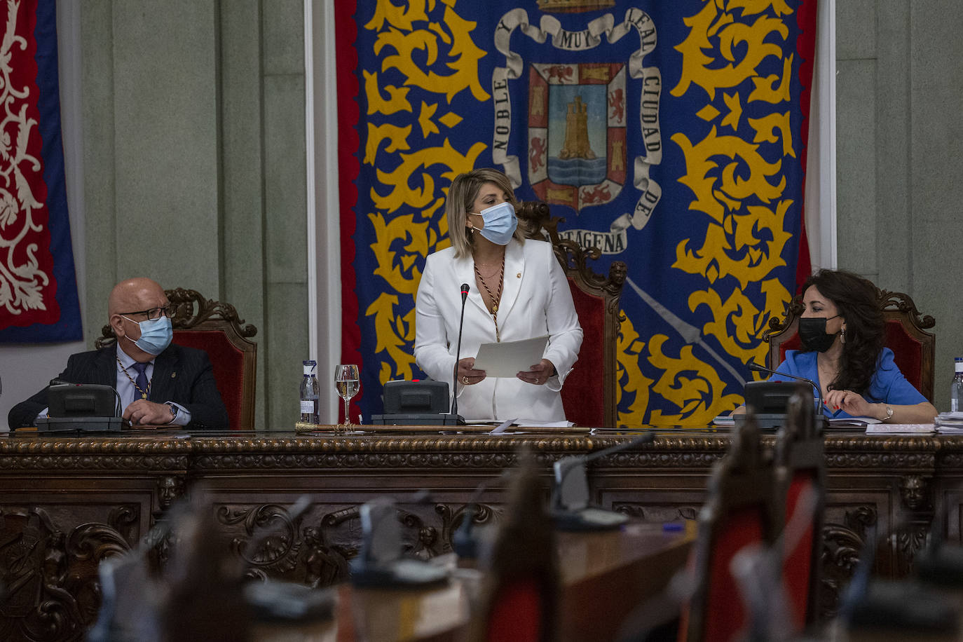 Fotos: Pleno de investidura de Noelia Arroyo como nueva alcaldesa de Cartagena