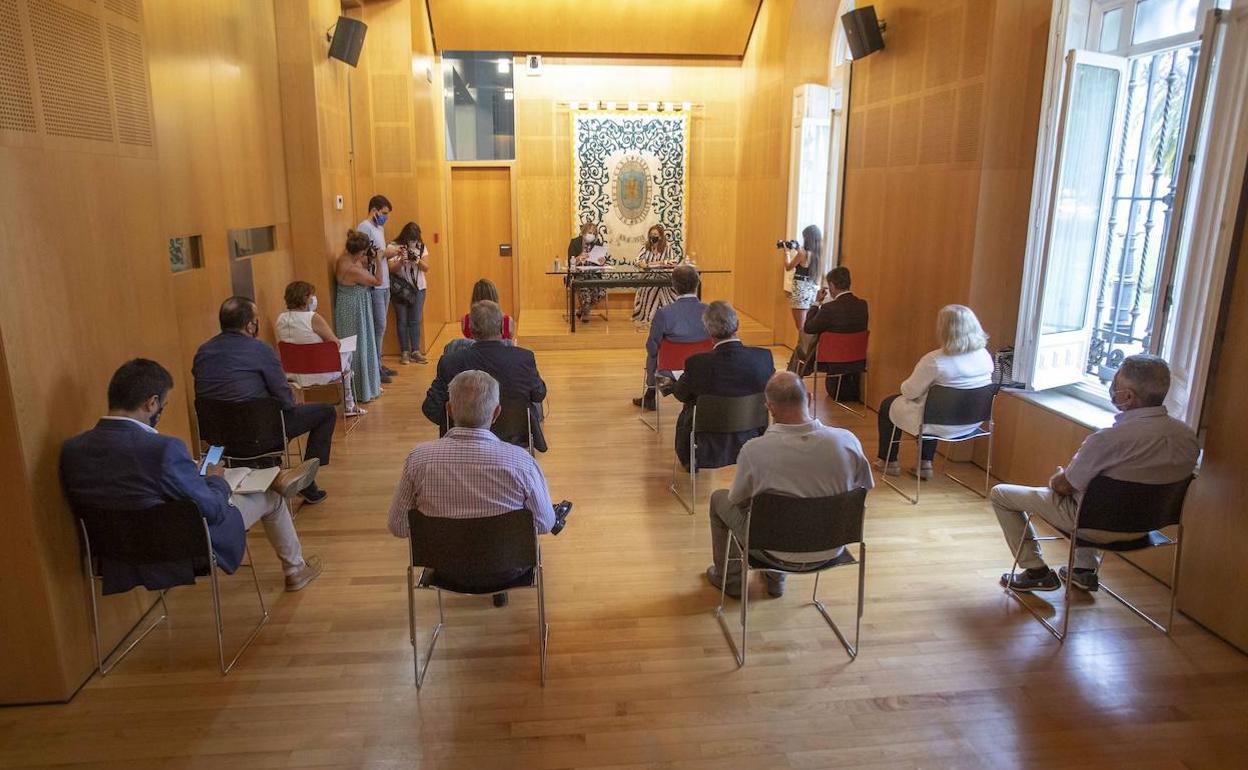 Reunión de la Mesa de la Justicia, en una imagen de archivo.